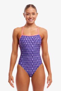 Funkita Ladies Future Dusk Strapped In One Piece Swimsuit - Multi