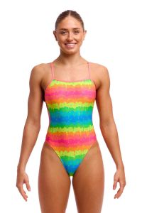 Funkita Ladies Melting Mayhem Twisted One Piece Swimsuit - Multi