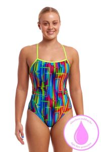 Funkita Ladies The Glitch Swim Secure One Piece Swimsuit - Multi