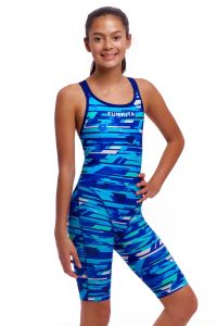 Funkita Girls Pace Racer Fast Legs One Piece - Blue