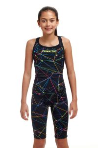 Funkita Girls Star Sign Fast Legs One Piece - Black/Multi
