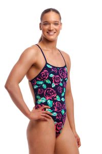 Funkita Ladies Feeling Rosy High Leg One Piece Swimsuit - Multi