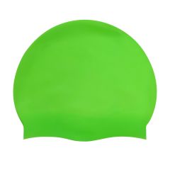 AK Adult Silicone Suede Swimming Cap - Green