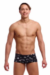 Funky Trunks Mens Eye Spy Classic Trunk - Black/White