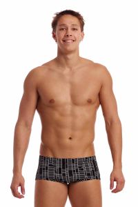 Funky Trunks Mens Up The Ladder Classic Trunk - Black/White