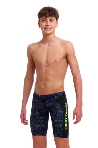 Funky Trunks Boys Chomp Chomp Training Jammers - Black/Multi