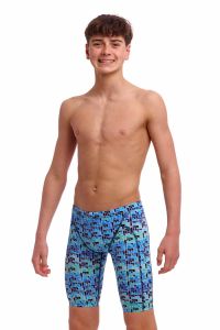 Funky Trunks Boys Jack Stack Training Jammers - Blue/Multi