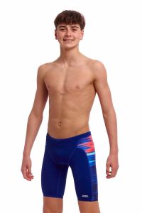 Funky Trunks Boys Storm At Sea Training Jammers - Blue/Multi