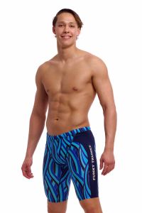 Funky Trunks Mens Snork City Training Jammer - Blue/Multi