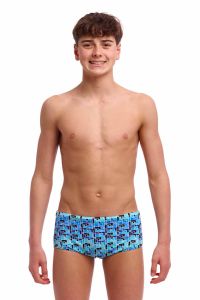 Funky Trunks Boys Jack Stack Sidewinder Trunks - Blue/Multi