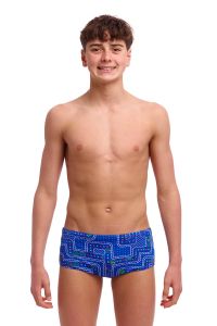 Funky Trunks Boys Much Munchies Sidewinder Trunks - Blue/Multi