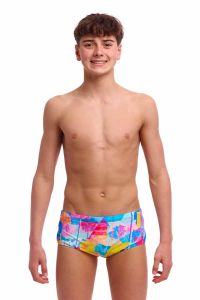 Funky Trunks Boys Pixel Paradise Sidewinder Trunks - Multi