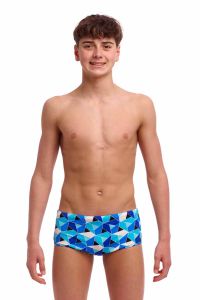Funky Trunks Boys Tetra Tonic Sidewinder Trunks - Blue/Multi