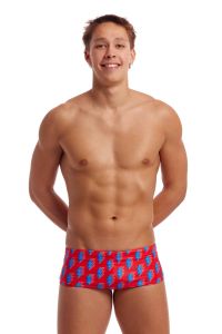 Funky Trunks Mens Hot Volt Sidewinder Trunk - Red/Blue