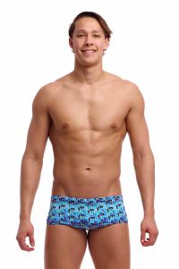 Funky Trunks Mens Jack Stack Sidewinder Trunk - Blue/Multi
