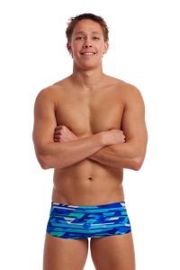 Funky Trunks Mens Pace Racer Sidewinder Trunk - Blue