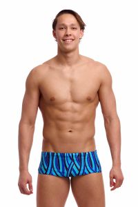 Funky Trunks Mens Snork City Sidewinder Trunk - Blue/Multi