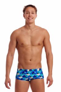 Funky Trunks Mens Tetra Tonic Sidewinder Trunk - Blue/Multi