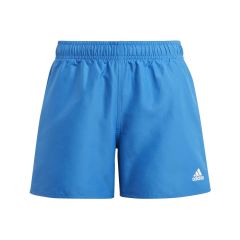 Adidas Boys Classic Badge of Sport Swim Shorts - Bright Royal/White