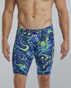 TYR Mens Thresher Hyperblitz Jammer - Blue/Green