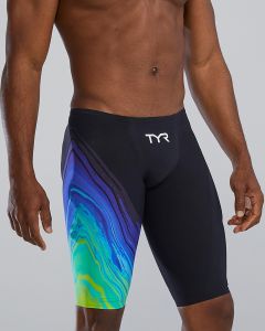 TYR Mens Venzo Volconyx Low Waisted Jammer - Lime/Navy
