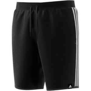 Adidas Classic-Length 3-Stripes Swim Shorts - Black