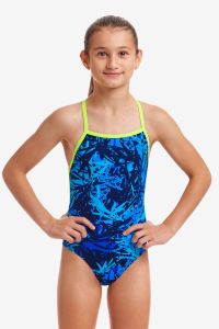 Funkita Girls Seal Team Strapped In One Piece - Blue
