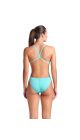Arena Womens Team Solid Challenge Back Swimsuit - Water/Shocking Pink