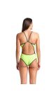Arena Womens Icon Solid Super Fly Back Swimsuit - Artic Lime/Dark Sage