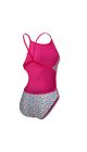 Arena Womens Starfish Lace Back Swimsuit - Freak Rose/White Multi