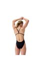 Speedo Womens FL Solid V-Back 2.0 Swimsuit - Team Black