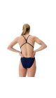 Speedo Womens FL Solid V-Back 2.0 Swimsuit - Team Navy