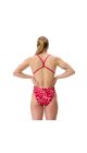 Speedo Womens FL Printed V-Back  2.0 Swimsuit - Seashell Illusions/Summer Orange