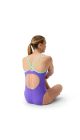 Speedo Womens FL Solid Flyback 2.0 Swimsuit - Indigo Glow/Alfalfa Green