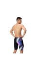 Speedo Mens ML One-Leg Printed Jammer - Blurry Glass/Black