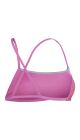 Speedo Womens Allover Digital Cross Back Crop Top - Kiki Pink/Lemon Drizzle/Picton Blue