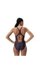 Speedo Womens HyperBoom Allover Medalist Swimsuit - Bright Peach