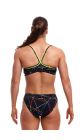 Funkita Ladies Star Sign Sports Top - Black/Multi