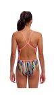 Funkita Girls Curl Curl Single Strap One Piece Swimsuit - Multi