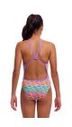 Funkita Girls Jig Jag Single Strap One Piece Swimsuit - Multi