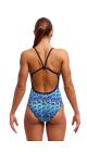 Funkita Ladies Jack Stack Single Strap One Piece Swimsuit - Blue/Multi