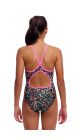 Funkita Girls Copper Cluster Diamond Back One Piece Swimsuit - Multi