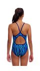 Funkita Girls Snork City Diamond Back One Piece Swimsuit - Blue/Multi