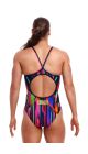 Funkita Ladies Baby Beamer Diamond Back One Piece Swimsuit - Multi