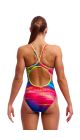 Funkita Ladies Lost Ocean Diamond Back One Piece Swimsuit - Multi