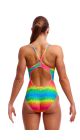 Funkita Ladies Melting Mayhem Diamond Back One Piece Swimsuit - Multi