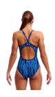 Funkita Ladies Snork City Diamond Back One Piece Swimsuit - Blue/Multi