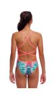 Funkita Girls Ripple Reflect Strapped In One Piece Swimsuit - Multi