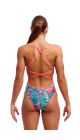 Funkita Ladies Ripple Reflect Strapped In One Piece Swimsuit - Multi