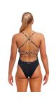Funkita Ladies Zoo Night Life Strapped In One Piece Swimsuit - Black